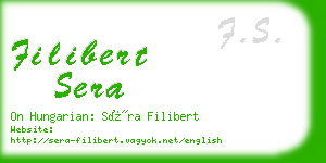 filibert sera business card